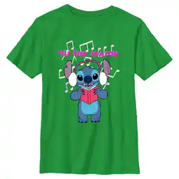 Walmart Boy's Lilo & Stitch Tis the Season Graphic Tee Kelly Green Small offer