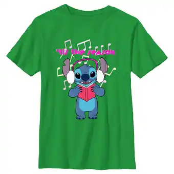 Walmart Boy's Lilo & Stitch Tis the Season Graphic Tee Kelly Green Small offer