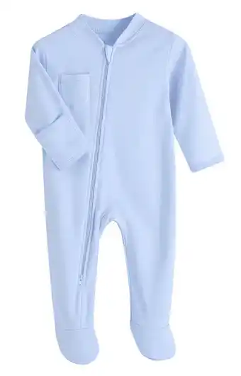 Walmart GEYEHUG Baby Boys Pajamas Long Sleeve Zip Front Non Slip Footed Sleeper Organic Cotton offer