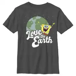 Walmart Boy's SpongeBob SquarePants Love the Earth Graphic Tee Charcoal Heather X Large offer