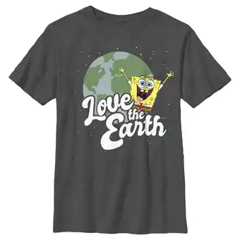 Walmart Boy's SpongeBob SquarePants Love the Earth Graphic Tee Charcoal Heather X Large offer