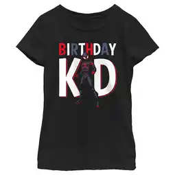 Walmart Girl's Marvel Birthday Kid Superhero Graphic Tee Black Large offer