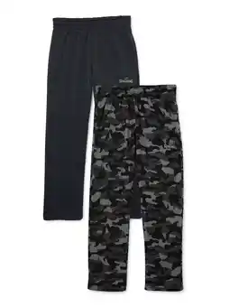 Walmart Spalding Boys Fleece Joggers, 2-Pack, Sizes 4-7 offer
