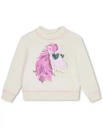 Walmart Billieblush girls Sequin Horse Applique Sweater, 10Y, Beige offer