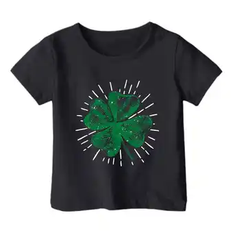 Walmart ZPWKLM ZPWKLM T-Shirts For Girl Short Sleeve Cartoon Printed Crewneck Casual Blouse For size 3-4T offer