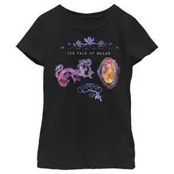 Walmart Girl's Mulan The Tale Graphic Tee Black Large offer
