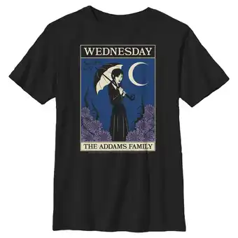 Walmart Boy's Wednesday The Addams Family Card Graphic Tee Black X Large offer