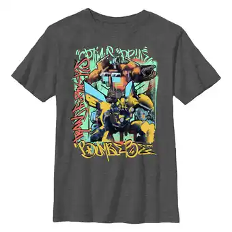 Walmart Boy's Transformers: Rise of the Beasts Graffiti Poster Graphic Tee Charcoal Heather X Large offer