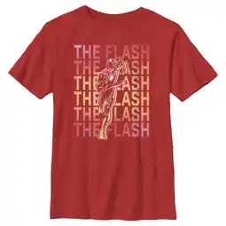 Walmart Boy's The Flash Speedster Stacked Logo Graphic Tee Red Medium offer