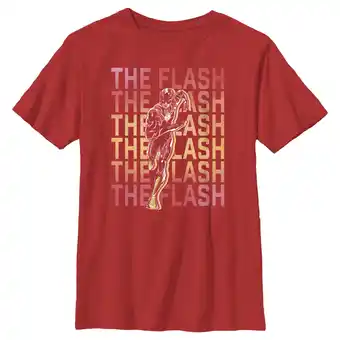 Walmart Boy's The Flash Speedster Stacked Logo Graphic Tee Red Medium offer