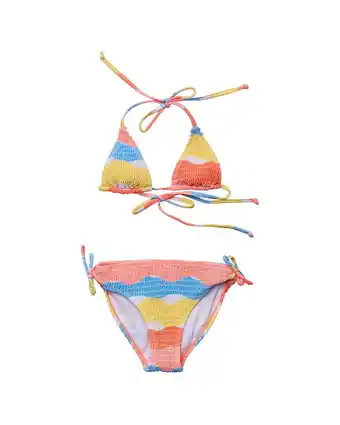 Walmart Snapper Rock girls Good Vibes Triangle Shirred Bikini, 16 offer
