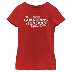 Walmart Girl's Guardians of the Galaxy Holiday Special White Logo Graphic Tee Red Medium offer