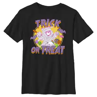 Walmart Boy's Care Bears Halloween Trick-Or-Treat Cheer Bear Mummy Graphic Tee Black X Large offer