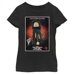 Walmart Girl's Stranger Things Retro The Monster and The Superhero Poster Graphic T-Shirt offer