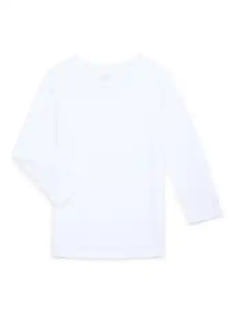 Walmart Wonder Nation Boys Adaptive Abdominal Port Tee with Long Sleeves, Sizes 4-18 & Husky offer