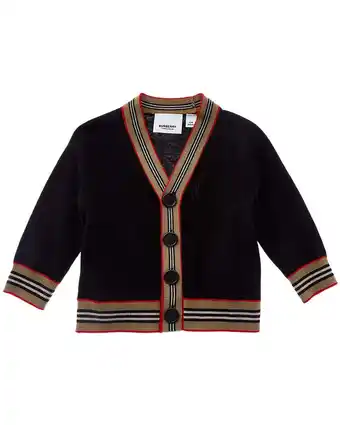 Walmart Burberry boys Wool Cardigan, 6M, Black offer