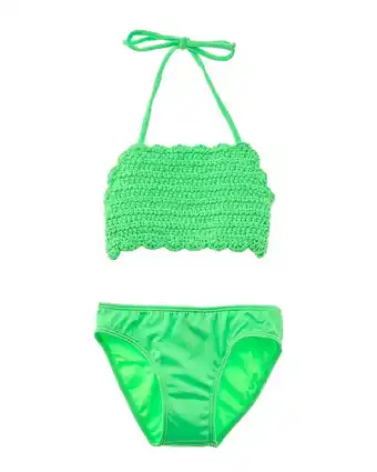 Walmart LITTLE PEIXOTO girls Amerie Crochet Bikini Set, 2 offer