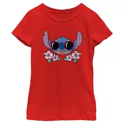 Walmart Girl's Lilo & Stitch Red Sunglasses Stitch Graphic Tee Red X Large offer