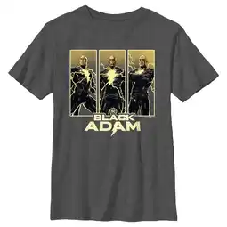 Walmart Boy's Black Adam Triple Hero Box Graphic Tee Charcoal Heather X Large offer