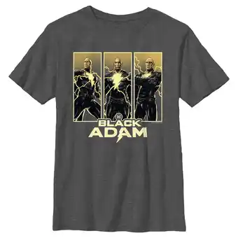 Walmart Boy's Black Adam Triple Hero Box Graphic Tee Charcoal Heather X Large offer