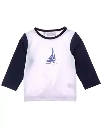 Walmart Rachel Riley girls Sailboat Rash Guard Top, 18M offer