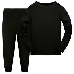 Walmart Toddler Boys Outfit Sets Long Sleeve Solid Prints T Shirt Tops Long Pants Outfits for Kids 2T-3T offer
