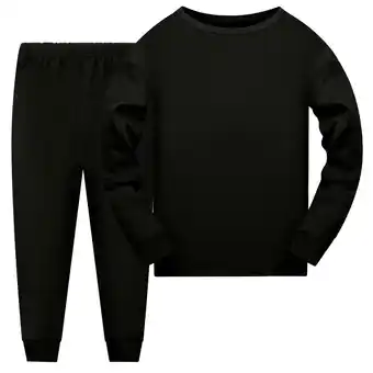 Walmart Toddler Boys Outfit Sets Long Sleeve Solid Prints T Shirt Tops Long Pants Outfits for Kids 2T-3T offer