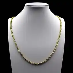 Walmart 10K Yellow Gold Rope Chain Necklace 3MM 16 18 20 22 24 26 28 30 offer