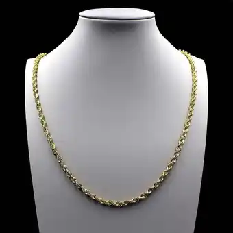 Walmart 10K Yellow Gold Rope Chain Necklace 3MM 16 18 20 22 24 26 28 30 offer
