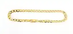 Walmart Real 10k Yellow Gold Hollow Cuban Men and Women Bracelet/Anklet 4.5 mm, 7 to 10 offer