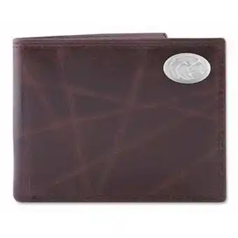 Walmart ZeppelinProducts SMS-IWT1-WRNK-BRW Southern Miss Passcase Wrinkle Leather Wallet offer