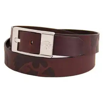 Walmart Iowa Hawkeyes Brandish Leather Belt - Brown offer