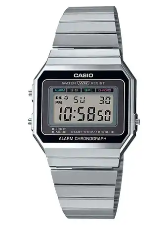 Walmart Casio Men's Slim-Digital Stainless Steel Watch offer