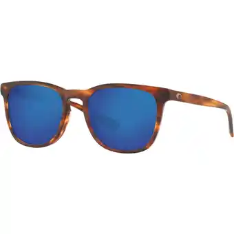Walmart Costa Del Mar SUL191OBMGLP Sullivan Matte Tortoise/Blue Mirror Polarized Glass Mens Sunglasses offer