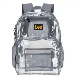 Walmart Lee Polyester Waterproof Backpack, Durable, Casual, Clear Grey offer