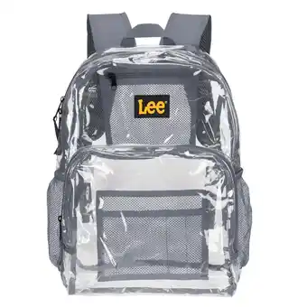 Walmart Lee Polyester Waterproof Backpack, Durable, Casual, Clear Grey offer