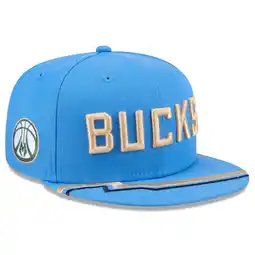Walmart Men's New Era Blue Milwaukee Bucks 2024/25 City Edition 9FIFTY Snapback Hat offer