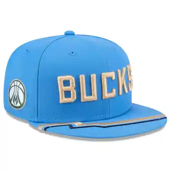 Walmart Men's New Era Blue Milwaukee Bucks 2024/25 City Edition 9FIFTY Snapback Hat offer