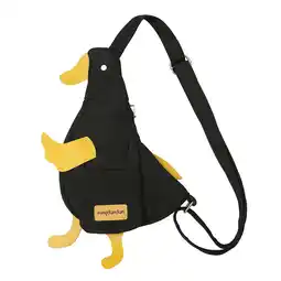 Walmart Women Crossbody Bag Lovely Daypack Adjustable Strap Duck Shaped Shoulder Bag Black offer