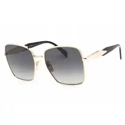 Walmart Prada PR 64ZS Metal Womens Square Polarized Sunglasses Pale Gold 57mm Adult offer