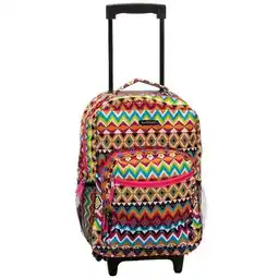 Walmart 17 in. ROLLING BACKPACK - TRIBAL offer