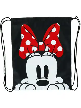 Walmart Disney Minnie Mouse Black Nylon Drawstring Tote offer