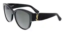 Walmart Saint Laurent SL M3-002 Black Cat Eye Sunglasses offer