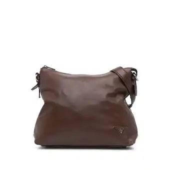 Walmart Pre-Owned Authenticated Prada Shoulder Bag Calf Brown Women (Good) offer