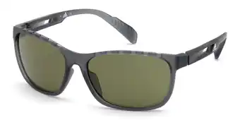 Walmart Adidas Golf SP0014 Men's Sport Sunglasses Gray Frame/Green Lens offer