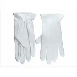 Walmart 54350 Gloves Usher Solid White Cotton Xxl offer