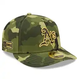 Walmart Men's New Era Camo Oakland Athletics 2022 Armed Forces Day On-Field Low Profile 59FIFTY offer