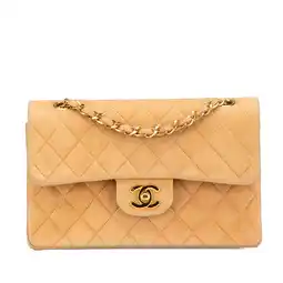 Walmart Pre-Owned Authenticated Chanel Shoulder Bag Lambskin Leather Light Brown Women (Fair) offer