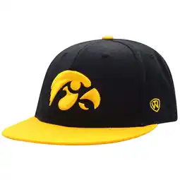 Walmart Men's Top of the World Black/Gold Iowa Hawkeyes Team Color Two-Tone Fitted Hat offer