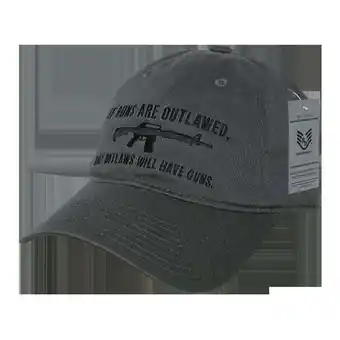 Walmart RapDom Outlaw Graphic Relaxed Mens Cap [Dark Grey - Adjustable] offer